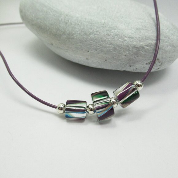 Glass beads necklace - Picture 5 of 6